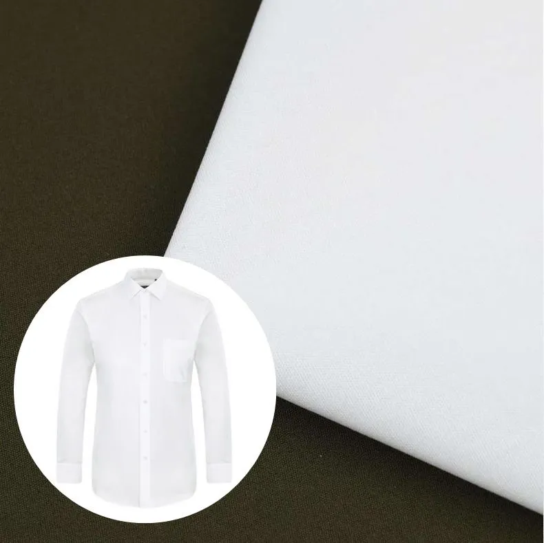 Solid Cotton School Uniform Shirt Fabric